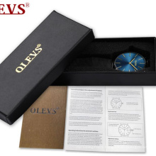 OLEVS Brand Black Gift Box OLEVS gift box for watch  Customs gift box for quartz watch and mechanical watch